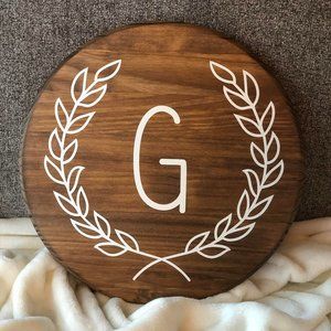 Monogram Wreath Decor